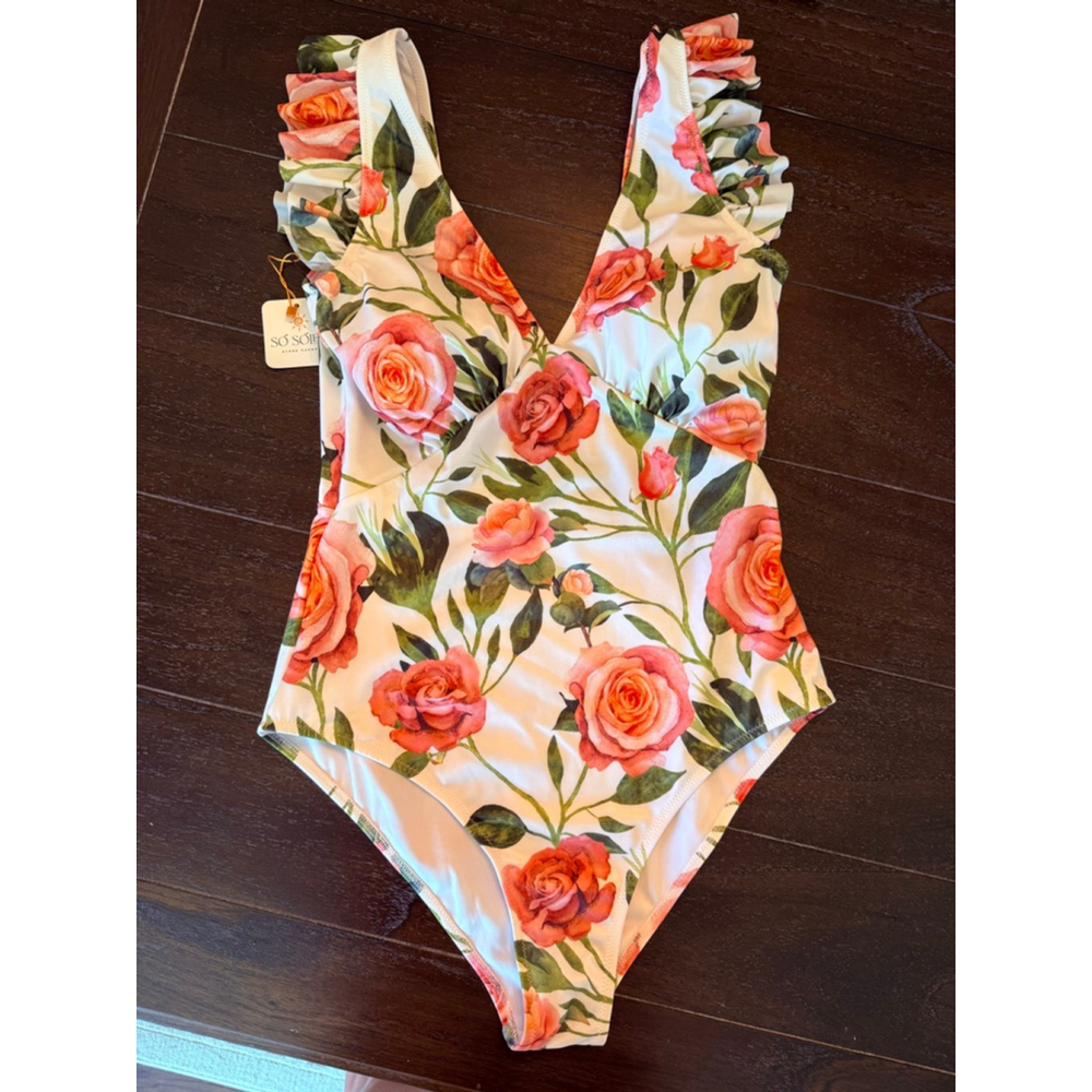 Women's Averie Floral One Piece Swimsuit Size L